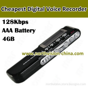 Portable Digital Voice Recorder Support Dry Battery